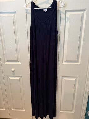 # LuLaRoe 3X DANI Maxi Dress in Navy
